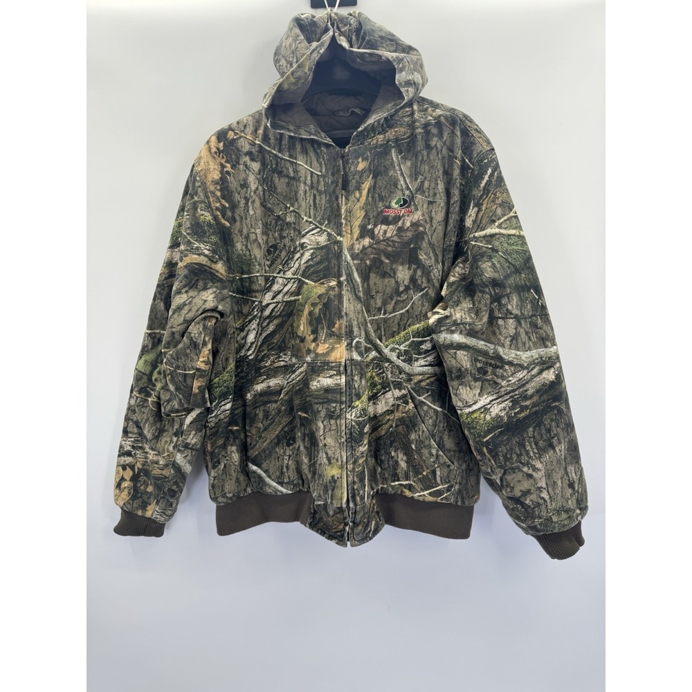 Mossy Oak Country DNA Camo Heavyweight Insulated Hooded Bomber Jacket XL Hunting
